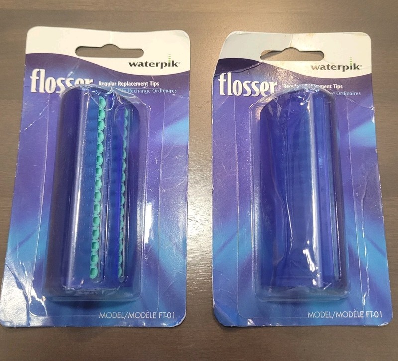 2~WaterPik Replacement FT-01 Regular Flosser Tips FL-110, FL-310, FLW-110 & 310