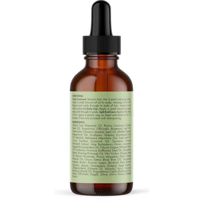 Mielle Organics Rosemary & Mint Hair Oil - Strengthening Biotin Oil Infused Friz gallery