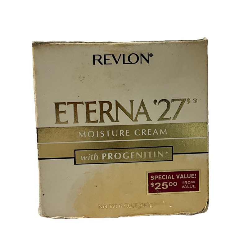 Revlon Eterna 27 Moisture Cream With Progenitin 6oz Old Stock – See Photos Rare!