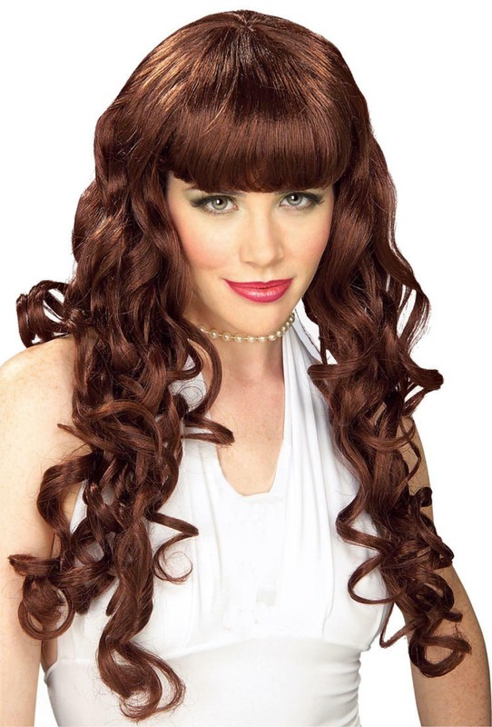 Movie Starlet Wig long female costume show girl hair TV Hollywood actress Rubies