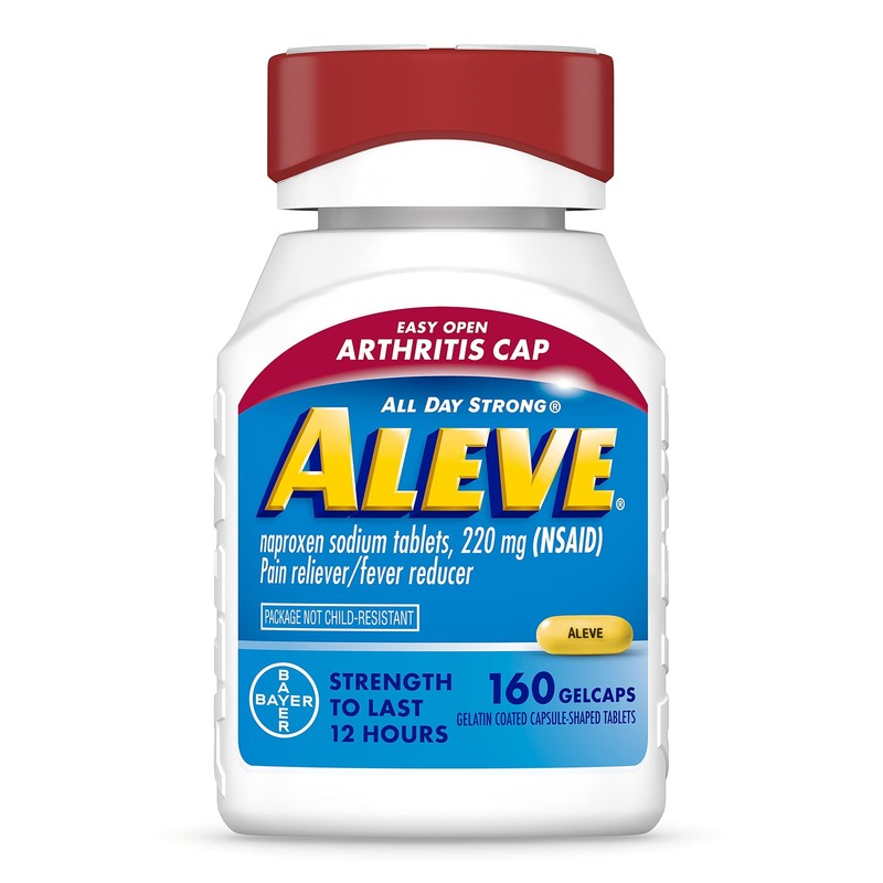 Aleve Pain Reliever Gelcaps 220Mg 160 Count Arthritis And Fever Reducer