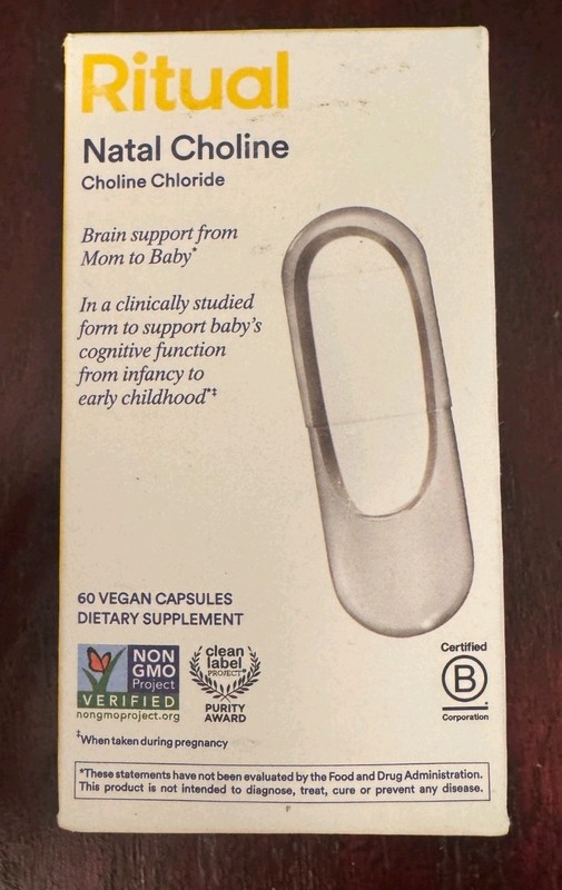 NIB Ritual Natal Choline Supplement – 60 Capsules (30 Servings)