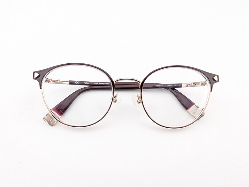 Furla Eyeglasses, Frames Only, Bangladesh, VFU551K 0E59, 51-20-135,Burgundy/Gold