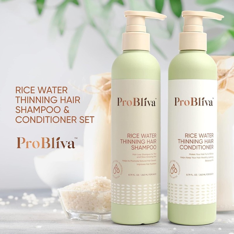 ProBliva Rice Water Shampoo and Conditioner Set for Hair Growth, for Women gallery