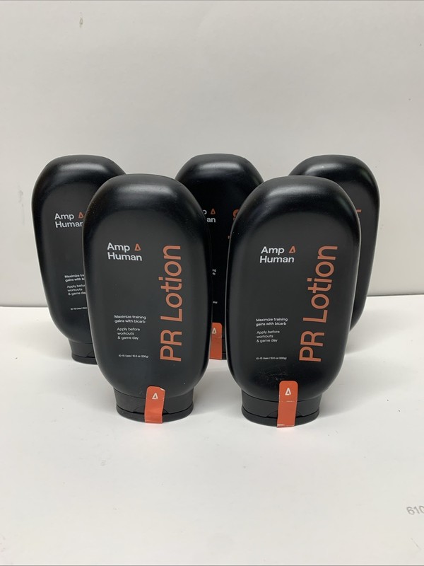 5 PK Amp Human PR Lotion Sports Lotion with Bicarb 10.6oz Each Sealed 🔥