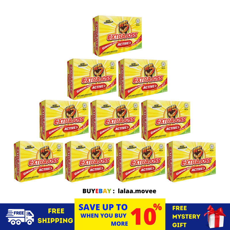 10 X EXTRA JOSS Active Flavour Energy Drink Powder Boost Stamina