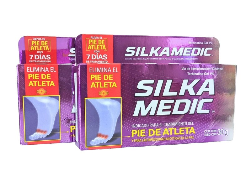 2 PACK!! Silka Medic Mexico 30g Elimina El Pie De Atleta
