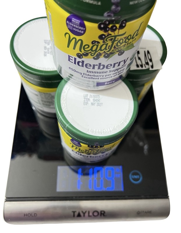 4x Mega Food Elderberry Immune Support 400mg Berry Gummies, 54 Count Exp 11/26+ gallery