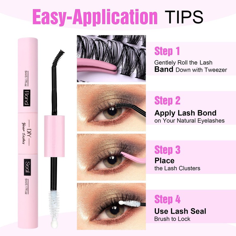 Pawotenes Lash Eyelash Extension Kit 280pcs 1 count (Pack of 280), Black gallery