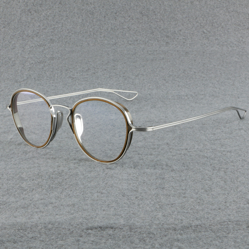 Pure Titanium Ultralight Glasses Japanese Style Eyeglass Frames Retro Spectacles