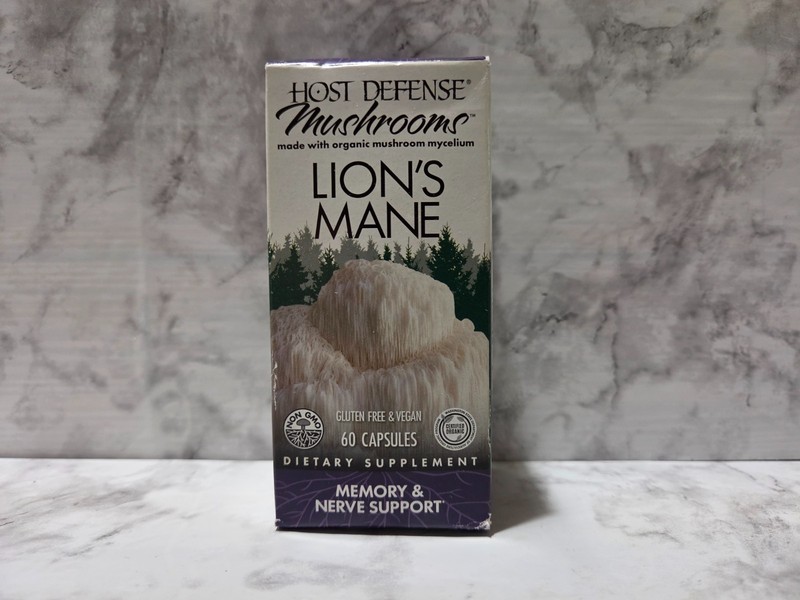 Host Defense Mushrooms Lion's Mane Memory & Nerve Support 60 Capsules 7/2026
