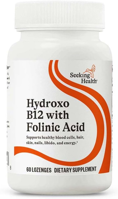 Hydroxo B12 with Folinic Acid – Supplement with Non-Methylated Form of Folate…