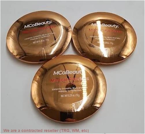 LOT OF 3!!! MCoBeauty Miracle Flawless Pressed Powder – 1 Light
