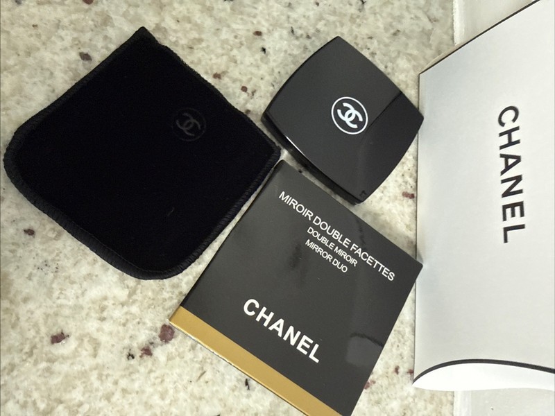 Chanel Mirror Duo Compact Double Facette Makeup Mirror Black Authentic – NEW