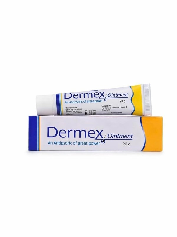 Hapdco homeopathic Dermex Ointment For Itching, Redness, Dry Eczema ( 4 pcs )