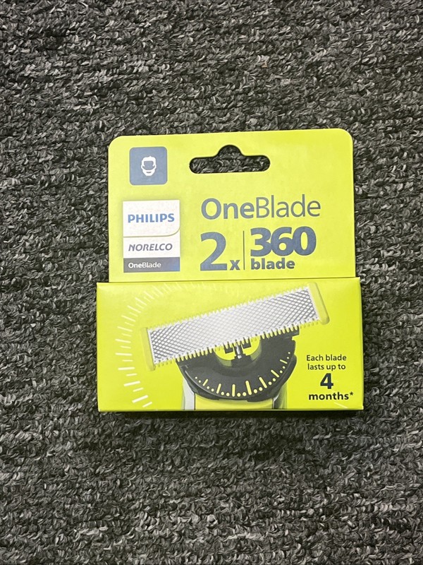 Philips Norelco Oneblade 360 Blade Replacement Blade 2 Pack Genuine Replacement