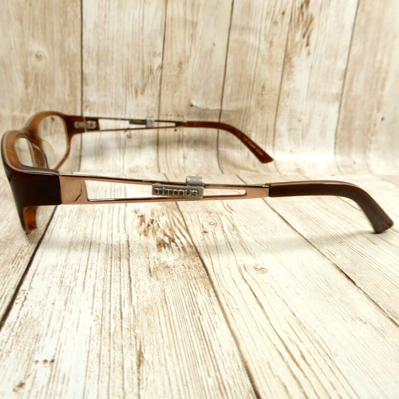 Titmus Brown Clear Rectangular Eyeglass FRAMES - EX281S 53-17-133 gallery