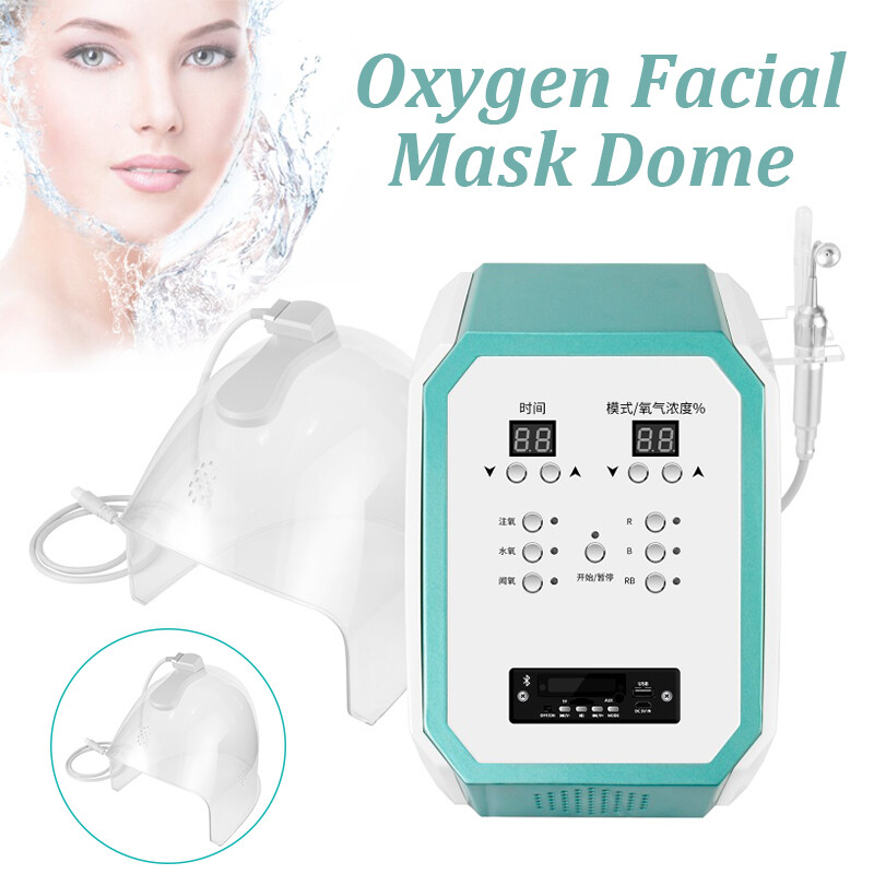 Facial Oxygen O2derm Dome Mask Spray Jet Machine Skin Rejuvenation Face Care gallery