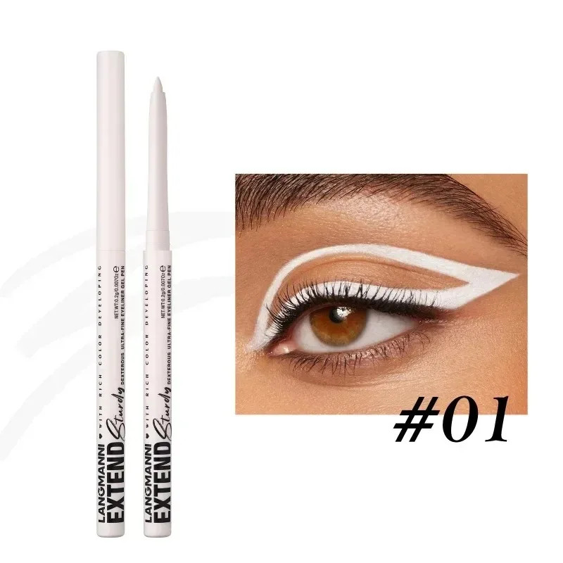 Smooth Quick Drying 12 Color Waterproof Eyeliner Gel Pencil Long Lasting Makeup