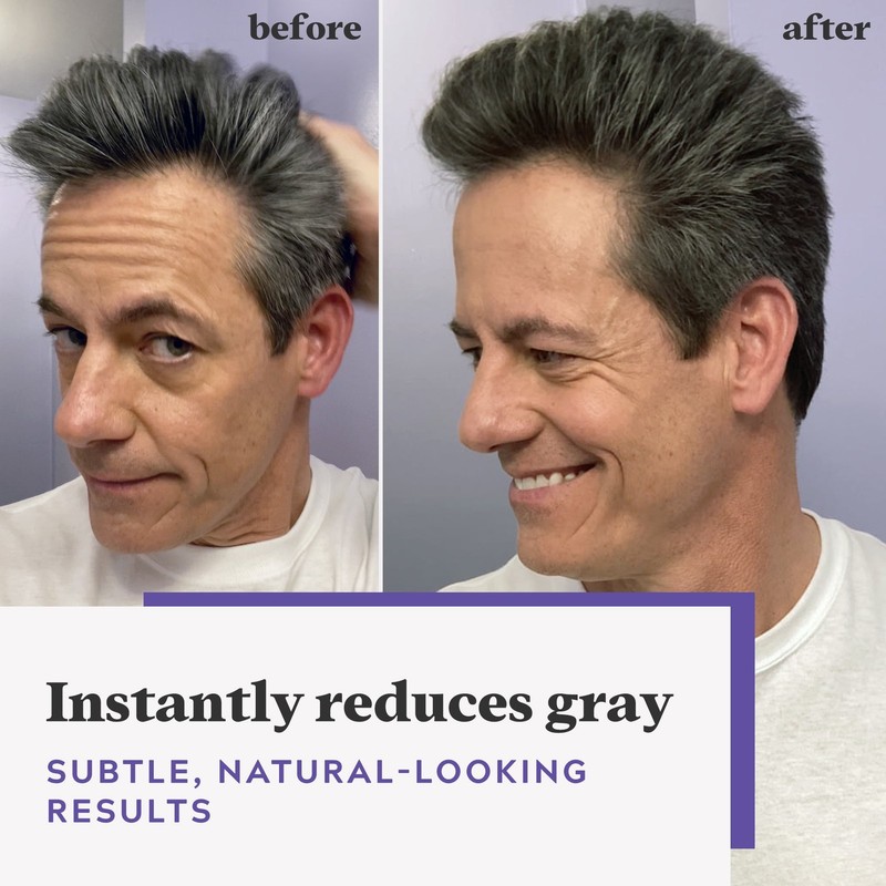 Just For Men Touch of Gray Hair Color with Comb Applicator, T-55 Black, 3 Pack gallery