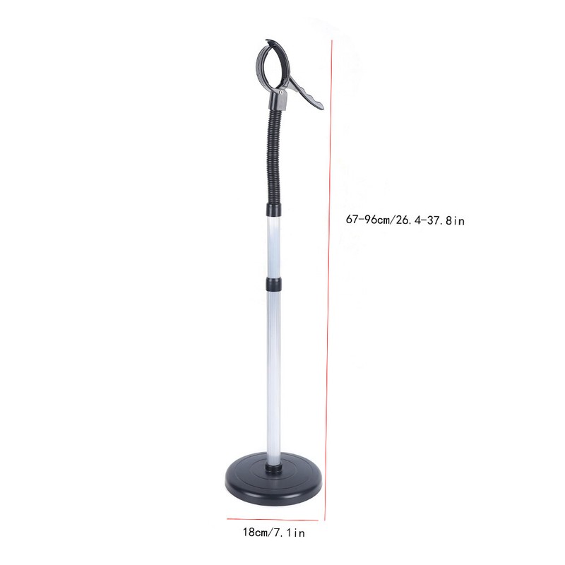 Retractable Hair Dryer Stand Holder Hands-Free 360° Vertical Blow Dryer Mount US gallery