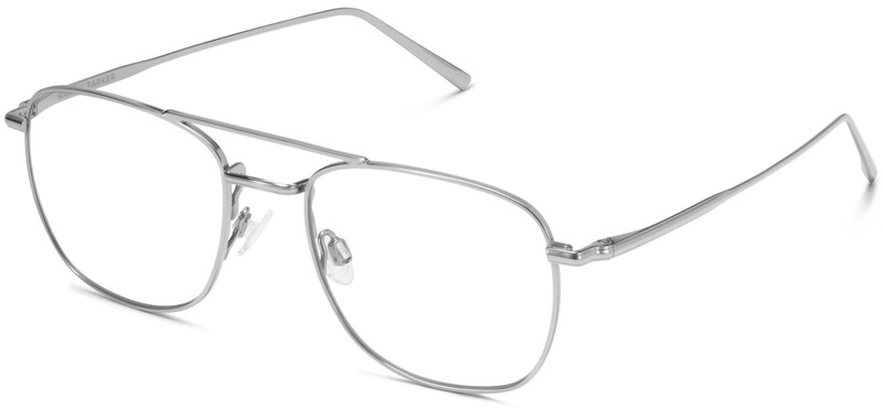 Warby Parker GUS Eyeglasses Titanium POLISHED GOLD & SILVER W 52-20-14 5mm NEW
