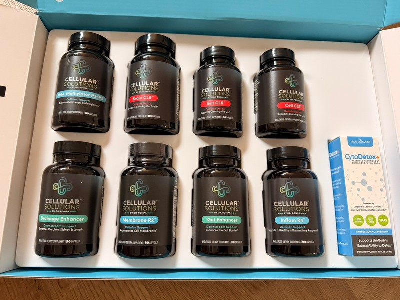 Dr Pompa CELLULAR SOLUTIONS New Sealed CORE Brain Phase Supplements