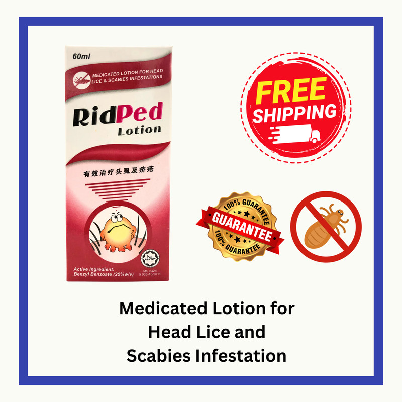 1X RidPed Lotion Original 60ml Benzyl Benzoate 25% exp: 7/2027 Free Shipping USA