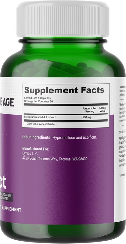 Infinite Age Dry Organic Black Seed Oil Extract Capsules 60 Count gallery