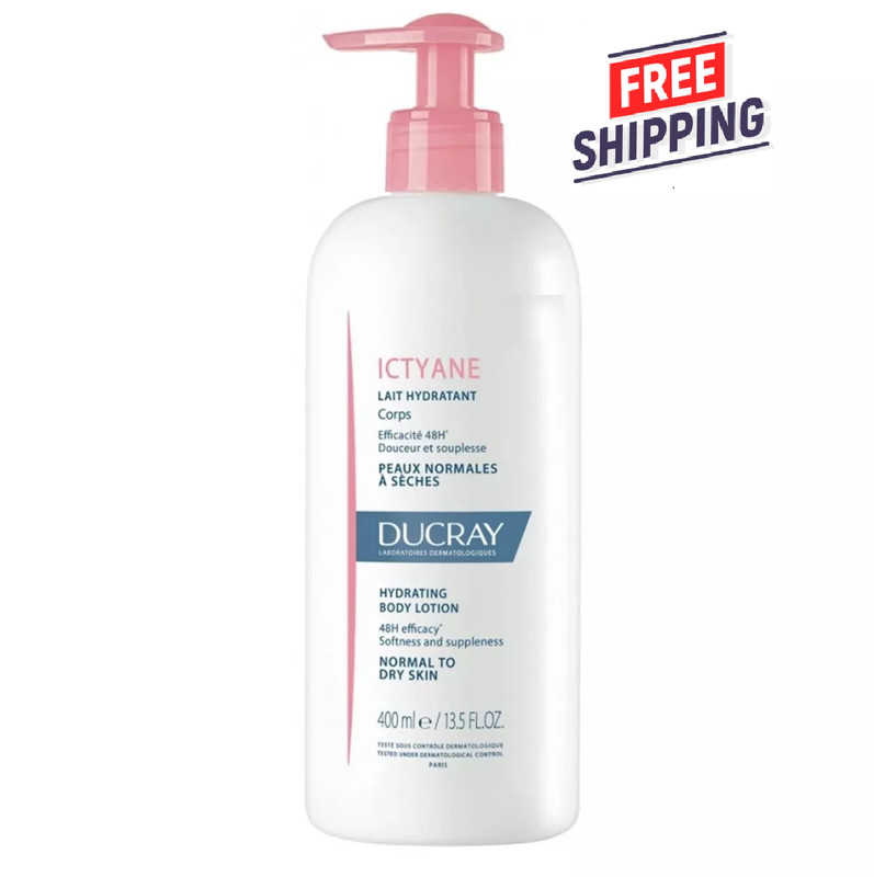 * Lait* Ducray Ictyane Lait Hydrating Body Lotion 400ml / 13.5oz Exp 01/2025