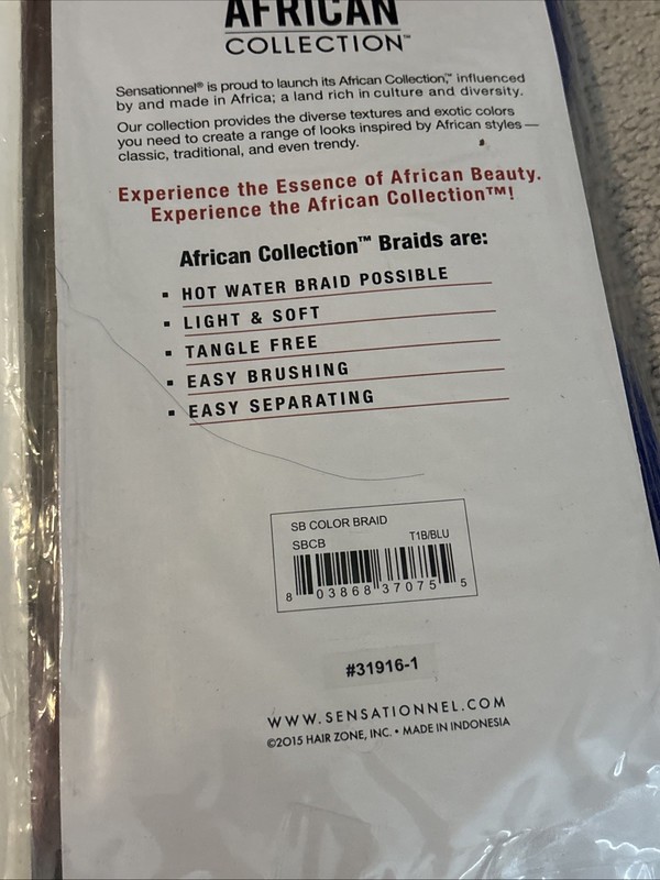 Sensationnel Braid Hair 24” African Collection NWT gallery