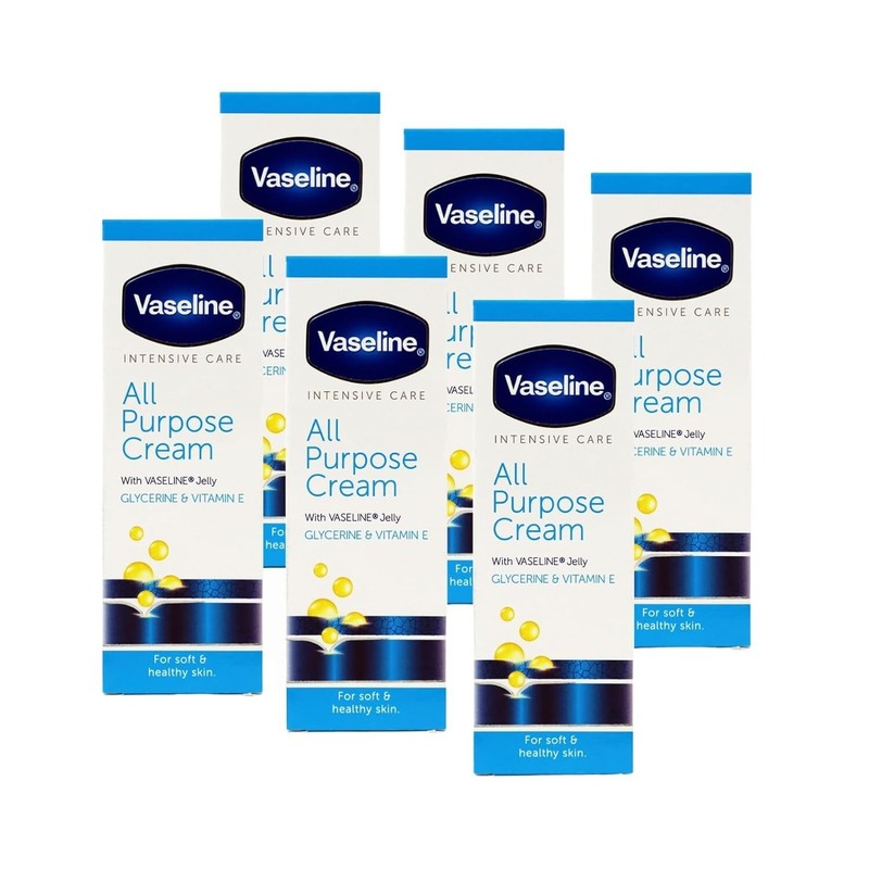 Vaseline Intensive Care All Purpose Cream 1.41 oz Ea – Rough Skin Relief 6-Pack