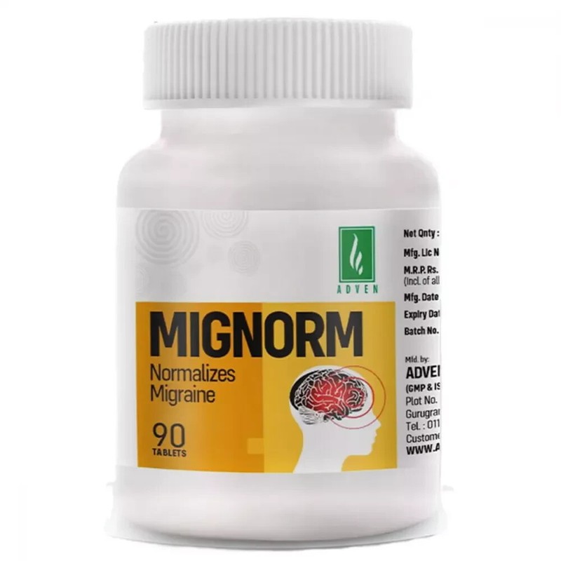 Adven Mignorm Tablets (90tab) Homeopathic Free Shipping World Wide gallery