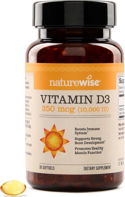 Naturewise Vitamin D3 5000Iu (125 Mcg) 1 Year Supply for Immune Support, Healthy