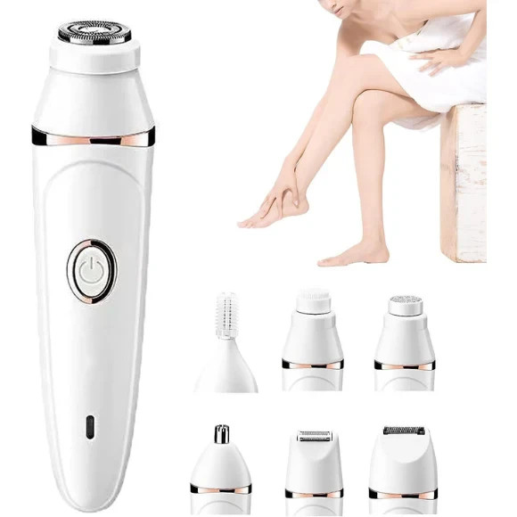 Electric Shaver Women 7 in 1 Hair Removal Bikini Facial Eyebrow Trimmer Kit Key