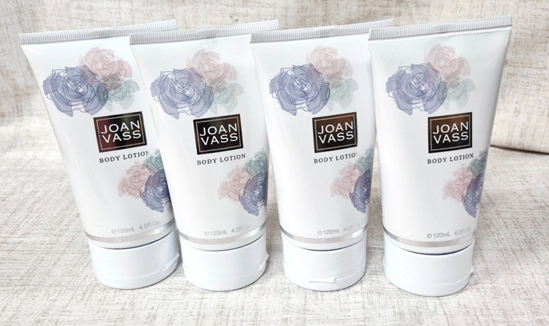 4 x JOAN VASS Body Lotion Hydrating Body Moisturizer 4 fl oz / 120 ml Each NEW!!