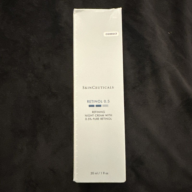 SkinCeuticals Retinol 0.5 Refining Night Cream 0.5% Pure Retinol 1 Oz Sealed Box