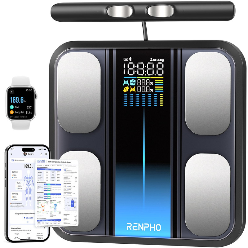 Smart Scale for Body Weight, FSA&HSA Eligible, 8-Electrode Digital Bathroom Scal