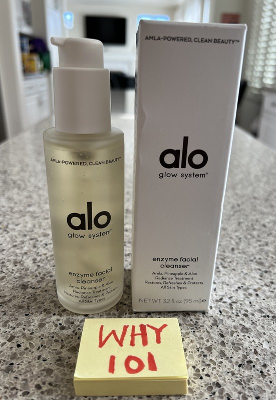 ALO GLOW SYSTEM Enzyme Facial Cleanser 3.2oz/95mL FULL SZ NEW BOX SEALED RET$32 gallery