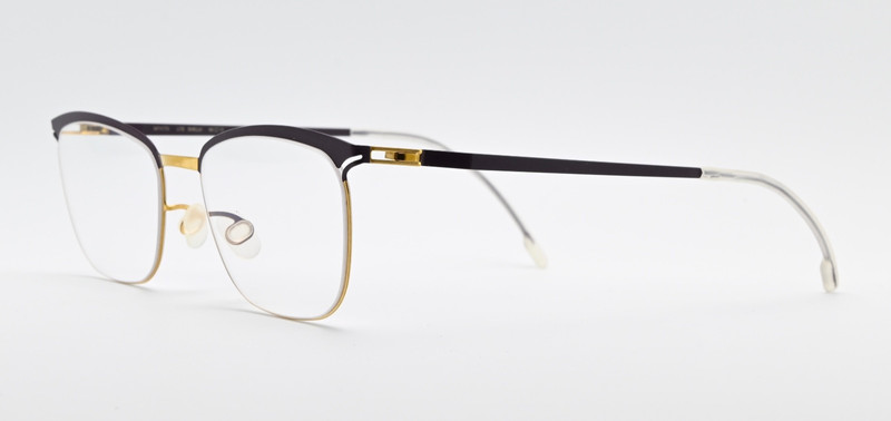 MYKITA Eyeglasses Lite Smilla 49-17 135 Col 226 Purple Gold Fine Lightweight ... gallery