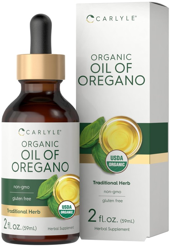 Carlyle Organic Oil of Oregano Liquid Drops – 2 2 Fl Oz (Pack 1), Yellow