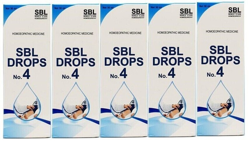 Pack of 5 SBL Drops No. 4 30ml Free Shipping World Wide