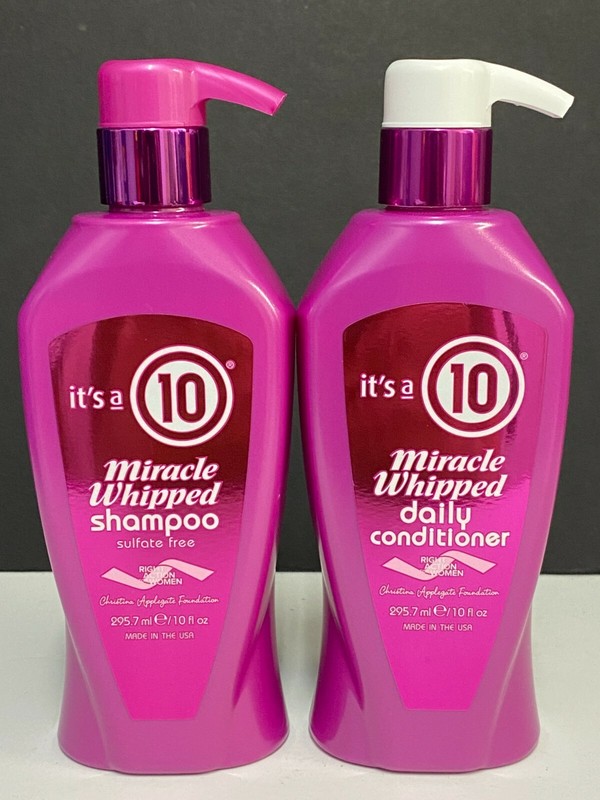 It’s (its) a 10 Miracle Whipped Shampoo & Daily Conditioner – 10 FL OZ EACH