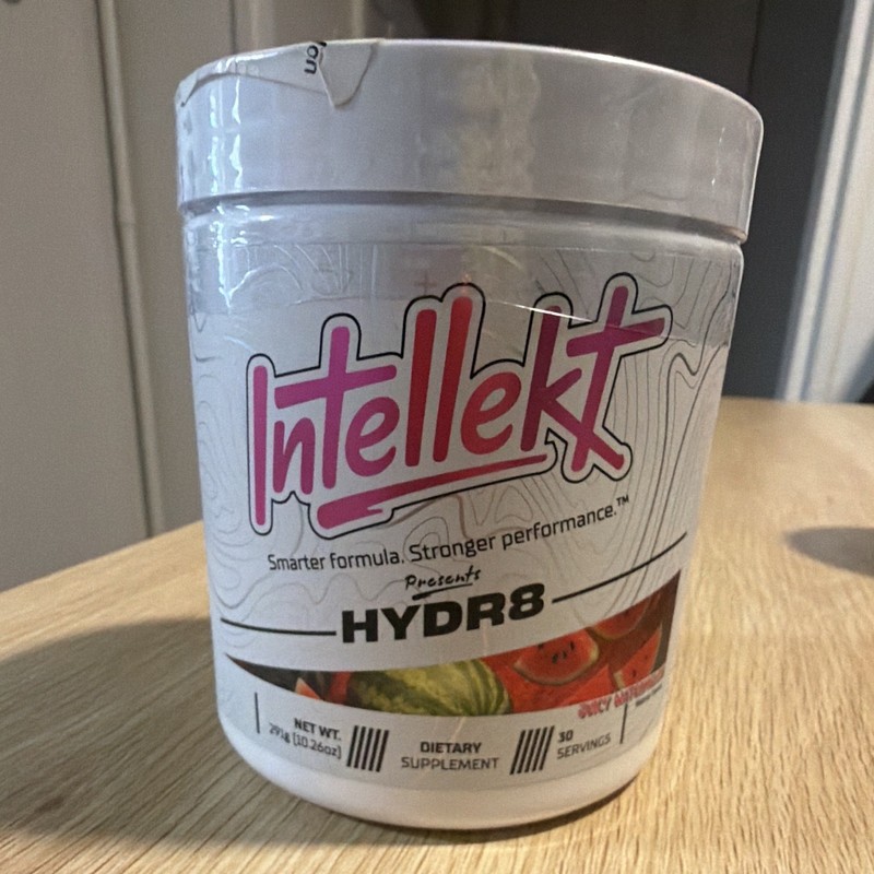 Intellekt HYDR8 Electrolyte + Creatine Powder, Juicy Watermelon, 30 Servings
