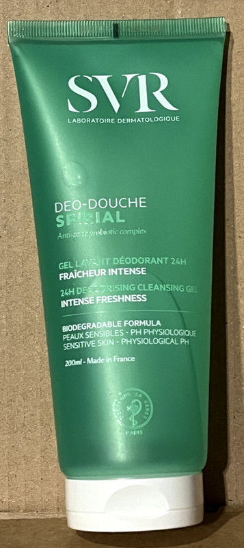 SVR Spirial Deo-Douche Deodorizing Cleansing Gel 200ml Exp.04/2026 New