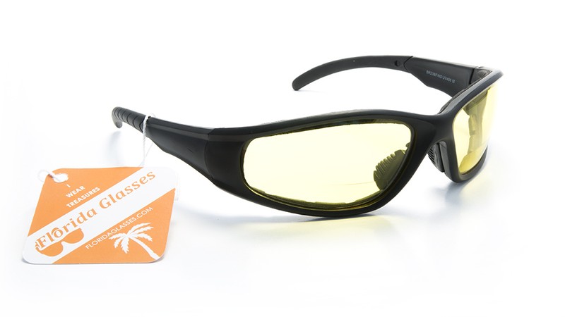 Bifocal Sunglasses Padded Foam Women Men Motorcycle Wrap-Around Riding Goggles