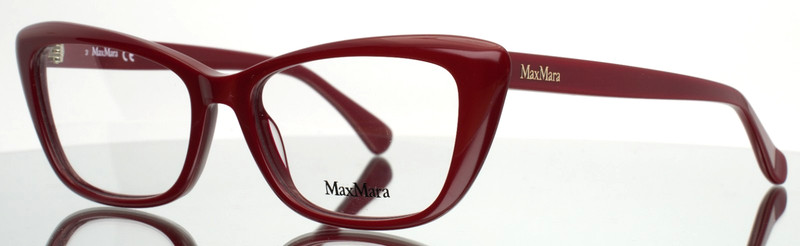 MAX MARA MM5059 066 Burgundy Womens Cat Eye Full Rim Eyeglasses 53-16-140 B:37