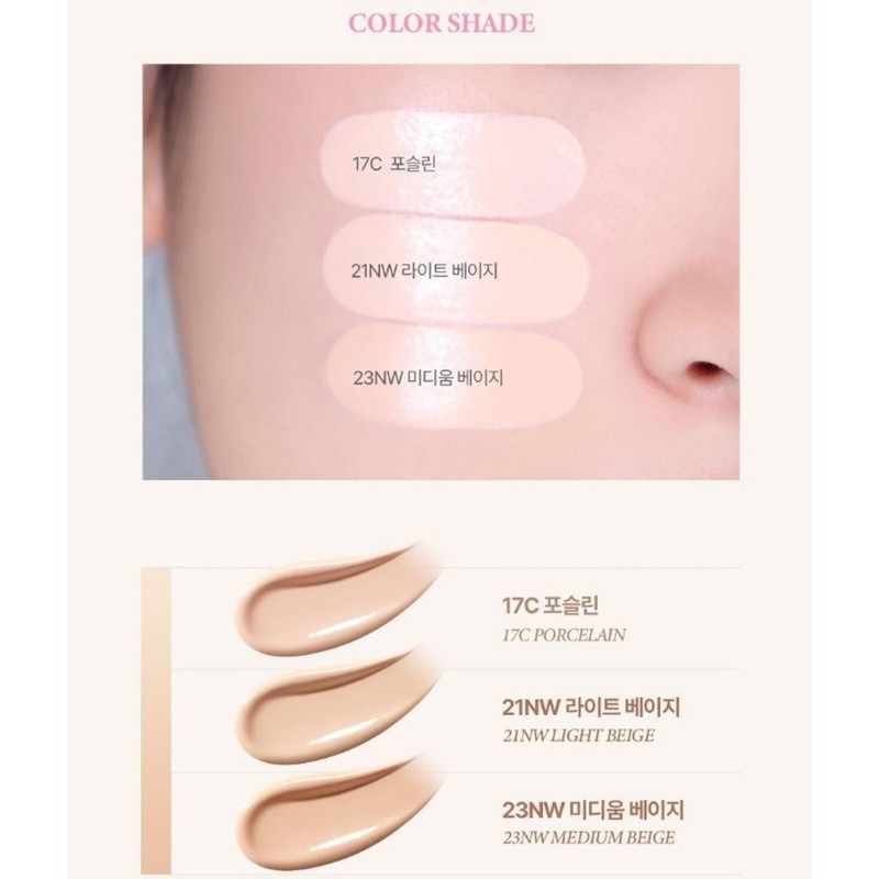 GIVERNY Dewy Glassy Cushion 13g + Refill 13g SPF 50+PA+++ 3color K-Beauty gallery