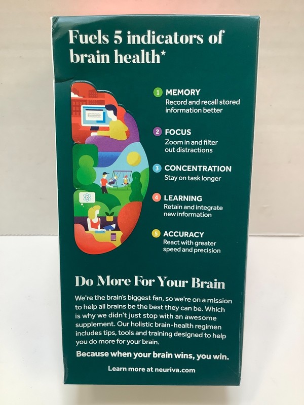 Neuriva Brain Health Original, Memory Focus Concentration 60ct (2x30ct) 10/2026 gallery