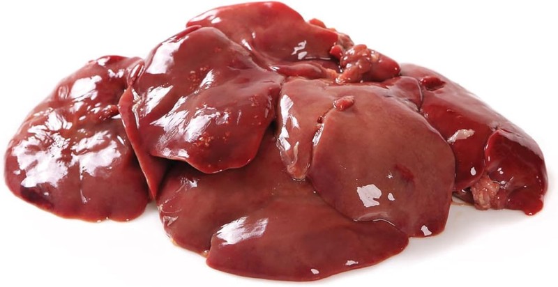 Raw Paws Frozen Raw Chicken Liver for Dogs & Cats,2-lb (10-Pack)-Made in USA-Sma